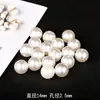 Cuentas sueltas de perlas de imitación con brillo perforadas de 3-30 mm, accesorios hechos a mano para pasador de pelo, pulsera, collar, decoración