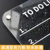 Imán para refrigerador, tablero de exhibición acrílico, tablero de mensajes magnético, acrílico transparente, planificador semanal magnético para puertas de hierro