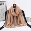 Bufanda Larga de Seda Estilo Nuevo para Mujer, Moderna y Versátil, Color Sólido con Rayas de Hilo Dorado, Bufanda de Seda Sintética, Chal Delgado para Primavera y Otoño