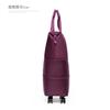 Bolsa Trolley Plegable Ligera de Gran Capacidad para Mujer con Rueda Universal y Polea, Bolsa de Viaje, Almacenamiento para Compras, Bolsa Duffel