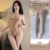 Dormir Borracho Viento Divertido Encaje Bordado Hueco Sexy con Tirantes Pijama Malla Tentación Conjunto Estilo Europeo y Americano