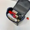 Bolsa de Cosméticos Translúcida de Alto Valor Estilo Coreano para Mujer, Bolsa de Cosméticos Portátil, Neceser de Moda, Estuche de Cosméticos Transfronterizo de Gran Capacidad