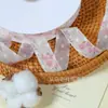 Fita de Gaze Floral Pequena 4,8cm para Laços Artesanais DIY, Acessórios de Cabelo, Roupas, Sapatos, Chapéus, Decoração de Caixa de Presente com Flores e Fitas no Atacado