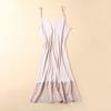 Camisón de verano de seda con tirantes para mujer, delgado, transpirable, sin mangas, encaje, seda de morera, enagua, enagua, verano para mujer