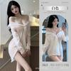 Amor Noite Sexy Lingerie Camisa de Pijama Feminina Abertura Total Puro Desejo Uniforme Tentação Plus Size Quente Paixão Roupão de Batalha 8202
