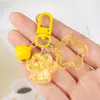 Encantador Colgante de Pata de Gato con Purpurina para Teléfono Funda para Auriculares Llavero Accesorio Correa Geométrico Fresco Creativo