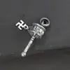 Colgante de plata de ley para mujer, plata 990, mantra de seis caracteres, colgante giratorio, colgante de pistilo de diamante retro, joyería al por mayor
