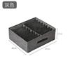 Caja de almacenamiento de ropa para pantalones de doble fila, organizador de ropa para armario doméstico, caja de almacenamiento con compartimentos para ropa, cesto de mezclilla con cajón, artefacto en capas