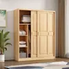 Armario de Puerta Corredera de Madera Maciza de Pino 1.2/1.4/1.6/1.8 Metros Dos Puertas Dormitorio Armario Infantil de Madera Original