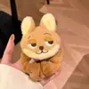 Zootopia Lindo Judy y Nick Mismo Estilo Scrunchie de Felpa con Orejas Lazo para el Cabello de Dibujos Animados para Mujeres Nuevo Otoño