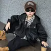 2137 Ropa Exterior de Otoño para Niños 2026 Nuevo Estilo Chaqueta de Cuero de Primavera para Niños Estilo Callejero Chaqueta Casual Ropa Moderna