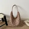 Moda Otoño/Invierno 2026 Nueva Capacidad Grande Estampado de Lunares Simple Elegante Versátil Bolso de Mano Tote de Hombro Único Cruzado