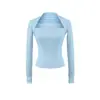 Camiseta Manga Longa Off-Shoulder Estilo Desejo Puro, Novo Top Esportivo Curto de Outono com Stretch Slim para Yoga, Camada Base