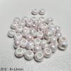 Flor de tulipa de cerâmica pintada à mão vintage rosa borboleta contas soltas contas diy pulseira artesanal acessórios de colar
