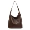 Bolso de Hombro de Gran Capacidad para Viajes Diarios para Mujer 2026 Nuevo Otoño e Invierno Moda Retro Bolso Cubo Casual Versátil Bolso Cruzado