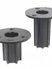 Base de soporte para altavoz, bandeja de soporte, accesorios de montaje, orificio de montaje de 35 mm, soporte de doble orificio, base de plástico, orificio de la base