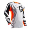 Roupas para Corrida Off-Road Transfronteiriça, Tamanhos Europeus e Americanos, Camiseta Versátil de Manga Longa, Absorvente de Suor, Respirável, Roupa Confortável para Ciclismo, Roupas de Downhill