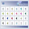 Venda Quente 3*6mm Lua Fundo Plano Forma Especial Diamante Nail Art Diamante Cristal Vidro Diamante Nail Art Joia Usável Unha Atacado