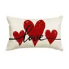 Funda de Almohada para el Día de San Valentín Transfronteriza, Decoración de Ambiente Festivo, Funda de Cojín para Sofá del Hogar, Funda de Cojín para Dormitorio con Estampado de Amor