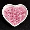 Pulseira de Pedras Olho de Gato Rosa e Brancas Contas Soltas Pulseira de Cristal Contas para Colar Material DIY Feito à Mão Acessórios de Joias