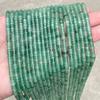 Jingde Jewelry 2*4m Jade Dongling Verde Natural Espaçador diy Joias Pulseira Miçanga Peças Redondas em Ângulo Reto Miçangas Espalhadas Atacado