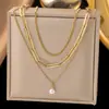 [Collar + Pulsera] Estilo Francés Ins de Lujo Accesible Cadena para Clavícula de Corazón Estilo Dulce Collar de Acero de Titanio con Borla de Corazón de Melocotón para Mujer