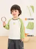 Roupa infantil Kaka Panda, camiseta de manga comprida 100% algodão, coleção de outono para bebês, top para meninos, segunda pele de outono para meninas, estilo moderno