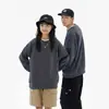 Sudadera Redonda de Terciopelo Zorro Plateado Retro al por Mayor Otoño e Invierno Manga Larga Ropa de Trabajo Otoño e Invierno para Hombres y Mujeres con Logo Impreso