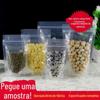 Saco autoportante transparente sementes de melão frutas secas chá de ervas grãos diversos zero auto-selante saco de embalagem de chá de frutas de alimentos conjunto completo de amostras