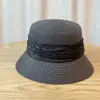 2025 Nuevo Sombrero de Pescador de Paja con Correa de Letras para Niños que Muestra la Cara Pequeña Sombrero de Cuenca para Viajes de Verano Vacaciones Protección Solar