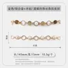 Accesorios Decorativos de Metal para Zapatos de Cuero de Mujer, Hebillas para Zapatos de Cadena de Perlas Incrustadas con Pedrería, Accesorios Individuales para Zapatos, Adornos de Hebilla de Cuero para Zapatos