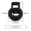Botones Transfronterizos de Fábrica, Hebillas de Resorte de Plástico, Hebillas de Cuerda de Nailon, Botones Decorativos para Tiradores de Bolsos y Zapatos Negros