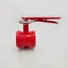Válvula Borboleta com Canaleta de Sinalização XD81X-16Q Válvula Borboleta tipo Wafer Manual Ferro Fundido DN50 ~ 200 Válvula com Manípulo Válvula de Sinal