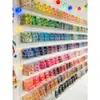 Estante de Exhibición para Pared Pindou Estante Transparente de Acrílico en Forma de U Estante de Almacenamiento para Colgar en la Pared DIY para Cuentas Frijolitos Botellas