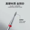 Herramientas para Arte de Uñas: Mini Cabezal de Rectificado de Diamante, Cabezal de Antorcha Mini Cónico de Diamante Electroplateado de Bolsillo para Eliminar Cutículas y Recortar Uñas