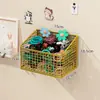 Caixa de armazenamento de acessórios de cabelo para crianças, montada na parede, para presilhas de cabelo de meninas, tiaras, elásticos de cabelo, acessórios de cabelo de banheiro, joias de vestir de bebê, suporte para elásticos