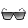 Gafas de Sol Cuadradas Marca V para Hombres y Mujeres, Elegantes Gafas Personalizadas para Ciclismo al Aire Libre, Modernas 610-61036 Montura Negra