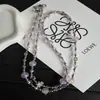 Cadena Cruzada de Teléfono Móvil de Cristal Flor de Mariposa de Alta Calidad, Llavero, Cadena de Bolso para Mujer, Venta al por Mayor