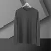 Novas Camisetas de Manga Longa Outono e Inverno para Homens, Roupas de Outono com Gola Redonda, Camisetas Básicas, Roupas de Outono, Roupas Masculinas