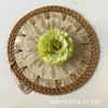Flores Artificiales, Cabezas de Flores de Peonía de Mil Capas, Materiales DIY para Corona de Flores de Tocados, Flores Falsas Realistas de Alta Calidad para Decoración de Escena de Boda