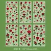 Pegatinas Vintage de Plantas y Flores de Moda Materiales Decorativos Impermeables de PVC para Diarios de Estudiantes Pegatinas Florales DIY