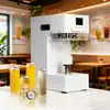Máquina selladora de latas para tiendas de té de leche, Máquina selladora de latas comercial totalmente automática sin rotación, Caja de arroz frito, Vaso de plástico, Máquina selladora de latas de aluminio
