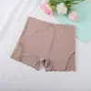 Cueca Boxer Boxer de Peça Única Sem Costura que Abraça o Quadril Cintura Média Amazon Cor Sólida Roupa Íntima Feminina com Laço Confortável