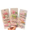 Pinzas para el pelo de gato para niñas Pinzas para el pelo de conejito rosa Pinzas para el pelo suelto de niñas Pinzas BB Pinzas para flequillo lateral Accesorios para el pelo