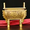 Adornos de Bronce Ding de Gu Yunzhai Ding Grande Cai Ding Decoración de Oficina Hogar Artesanías al por Mayor