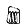 4 5 6 7 8 No. 10 Mosquetones en Forma de D Mosquetón Metálico de Aleación de Aluminio para Exteriores Gancho para Tetera Hebilla para Correa de Mochila