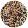 50 Lindas Pegatinas de Graffiti de Halloween, Vasos de Agua, Vasos de Agua para Teléfono Móvil, Pegatinas Decorativas Impermeables, Pegatinas para la Fiesta de Halloween