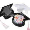 Caja de Dulces con Forma de Sombrero de Temporada de Graduación Creativa Transfronteriza, Caja de Regalo Creativa, Regalo Perfecto para Regalar, Personalizado y Moderno