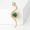 Broche de Serpiente de Cristal, Diseño de Nicho Femenino de Alta Gama, Ramillete Personalizado, Pin Creativo, Hebilla Antiexposición, Accesorios para Ropa