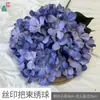 Serigrafía Mango Ramo Hortensia Salón de Bodas Decoración de Año Nuevo Serigrafía Simulada Hortensia Accesorios para Fotografía Flores Falsas Artificiales